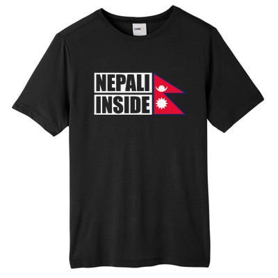 Nepal Nepali Flag Tall Fusion ChromaSoft Performance T-Shirt