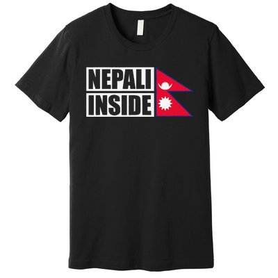 Nepal Nepali Flag Premium T-Shirt