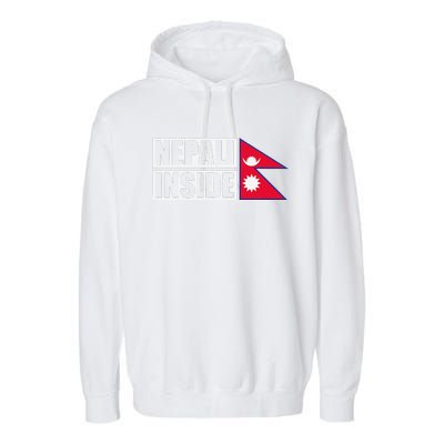 Nepal Nepali Flag Garment-Dyed Fleece Hoodie