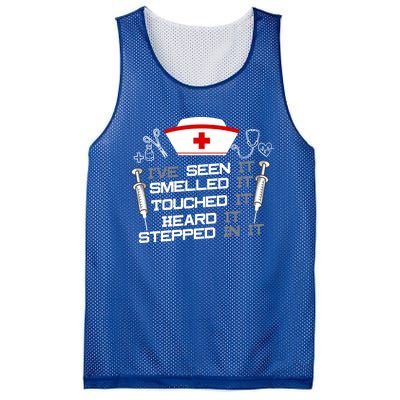 Nurse Nursing Fun Joke Gift Design Idea For Nurses Gift Mesh Reversible Basketball Jersey Tank