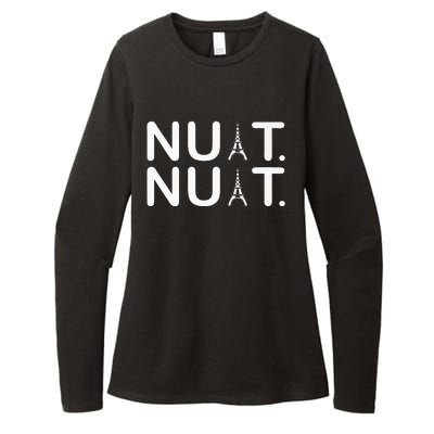 Nuit Nuit Funny Goodnight In French Premium Womens CVC Long Sleeve Shirt