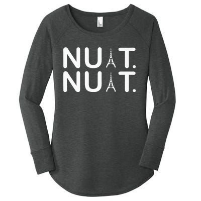 Nuit Nuit Funny Goodnight In French Premium Women's Perfect Tri Tunic Long Sleeve Shirt