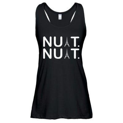 Nuit Nuit Funny Goodnight In French Premium Ladies Essential Flowy Tank