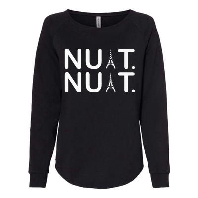 Nuit Nuit Funny Goodnight In French Premium Womens California Wash Sweatshirt