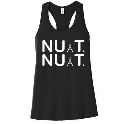 Nuit Nuit Funny Goodnight In French Premium Women's Racerback Tank