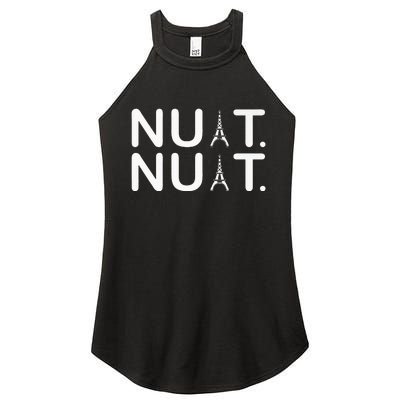 Nuit Nuit Funny Goodnight In French Premium Women's Perfect Tri Rocker Tank