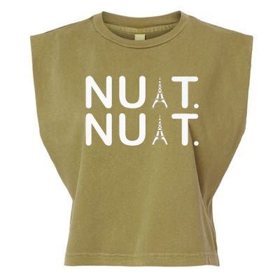 Nuit Nuit Funny Goodnight In French Premium Garment-Dyed Women's Muscle Tee