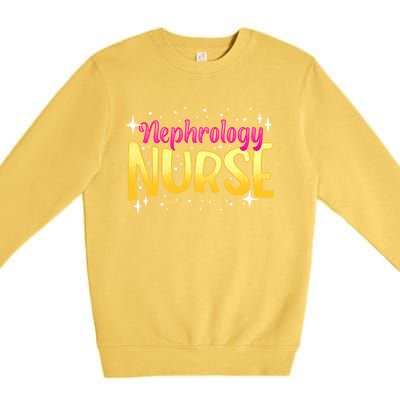 Nephrology Nurse Fun Skilled Dialysis Nursing Rn Cool Gift Premium Crewneck Sweatshirt