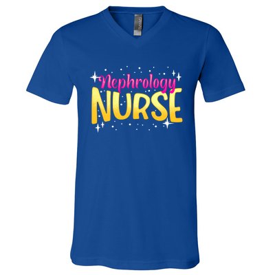 Nephrology Nurse Fun Skilled Dialysis Nursing Rn Cool Gift V-Neck T-Shirt