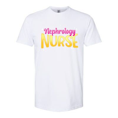 Nephrology Nurse Fun Skilled Dialysis Nursing Rn Cool Gift Softstyle CVC T-Shirt