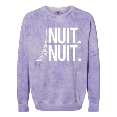 Nuit Nuit Funny Basketball Colorblast Crewneck Sweatshirt