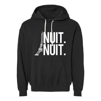 Nuit Nuit Funny Basketball Garment-Dyed Fleece Hoodie