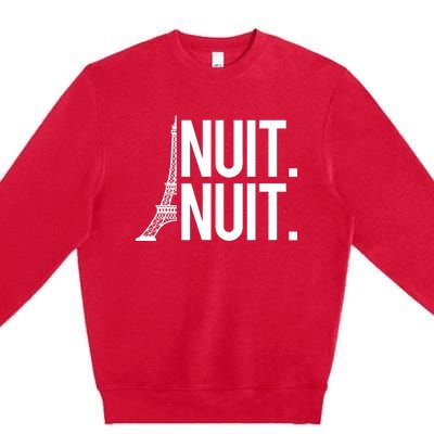 Nuit Nuit Funny Basketball Premium Crewneck Sweatshirt