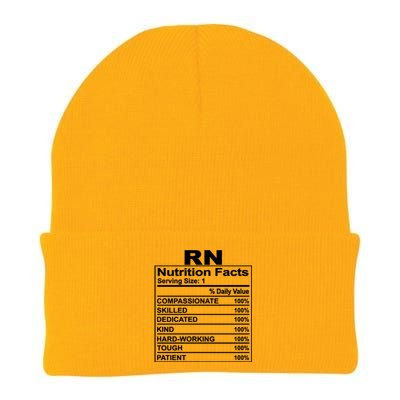 Nurse Nutrition Facts Rn Squad Matching Nurse Week Cute Gift Knit Cap Winter Beanie