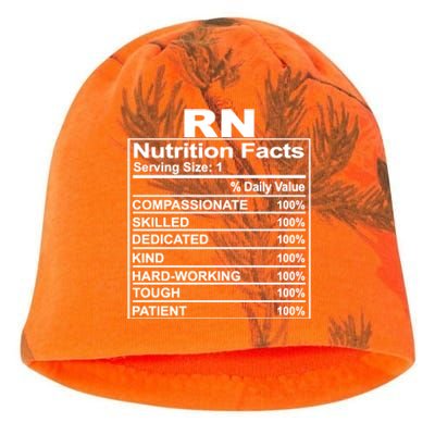 Nurse Nutrition Facts Rn Squad Matching Nurse Week Cute Gift Kati - Camo Knit Beanie