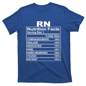 Nurse Nutrition Facts Rn Squad Matching Nurse Week Cute Gift T-Shirt