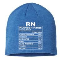 Nurse Nutrition Facts Rn Squad Matching Nurse Week Cute Gift Sustainable Beanie