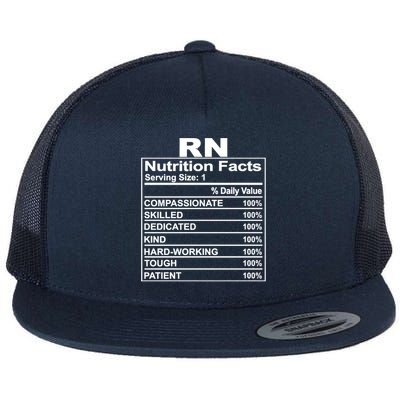 Nurse Nutrition Facts Rn Squad Matching Nurse Week Cute Gift Flat Bill Trucker Hat