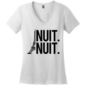 Nuit Nuit Funny Basketball Women's V-Neck T-Shirt