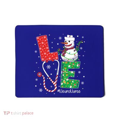 Neuro Nurse Funny Nursing Christmas Snow Love Nurse Life Gift Mousepad