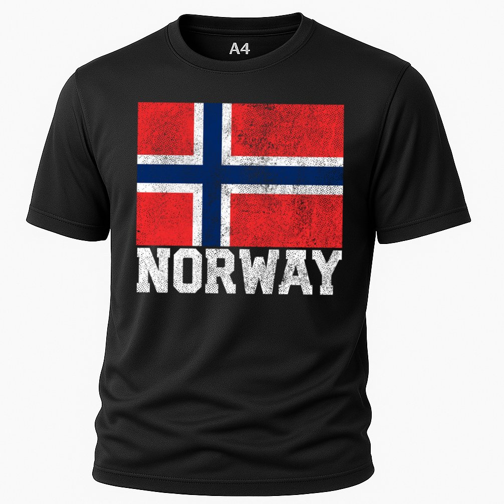 Norway Norwegian Flag National Pride Roots Country Nation Gift Cooling Performance Crew T-Shirt