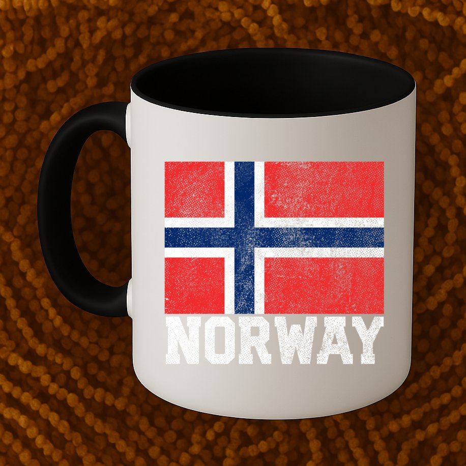 Norway Norwegian Flag National Pride Roots Country Nation Gift Mug