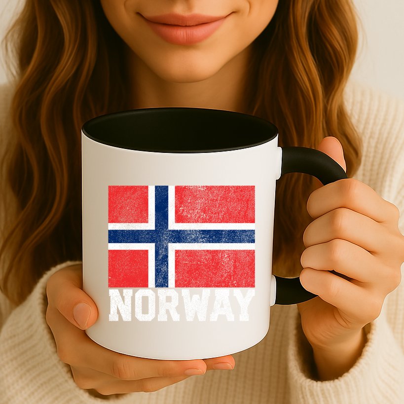 Norway Norwegian Flag National Pride Roots Country Nation Gift Mug