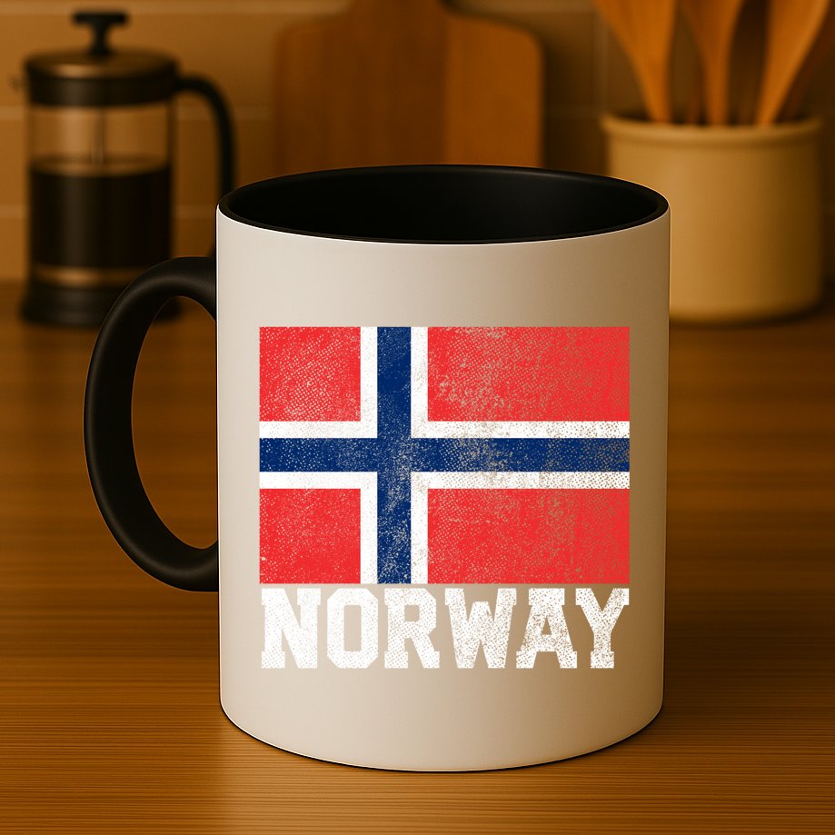 Norway Norwegian Flag National Pride Roots Country Nation Gift Mug
