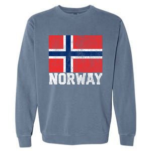 Norway Norwegian Flag National Pride Roots Country Nation Gift Garment-Dyed Sweatshirt