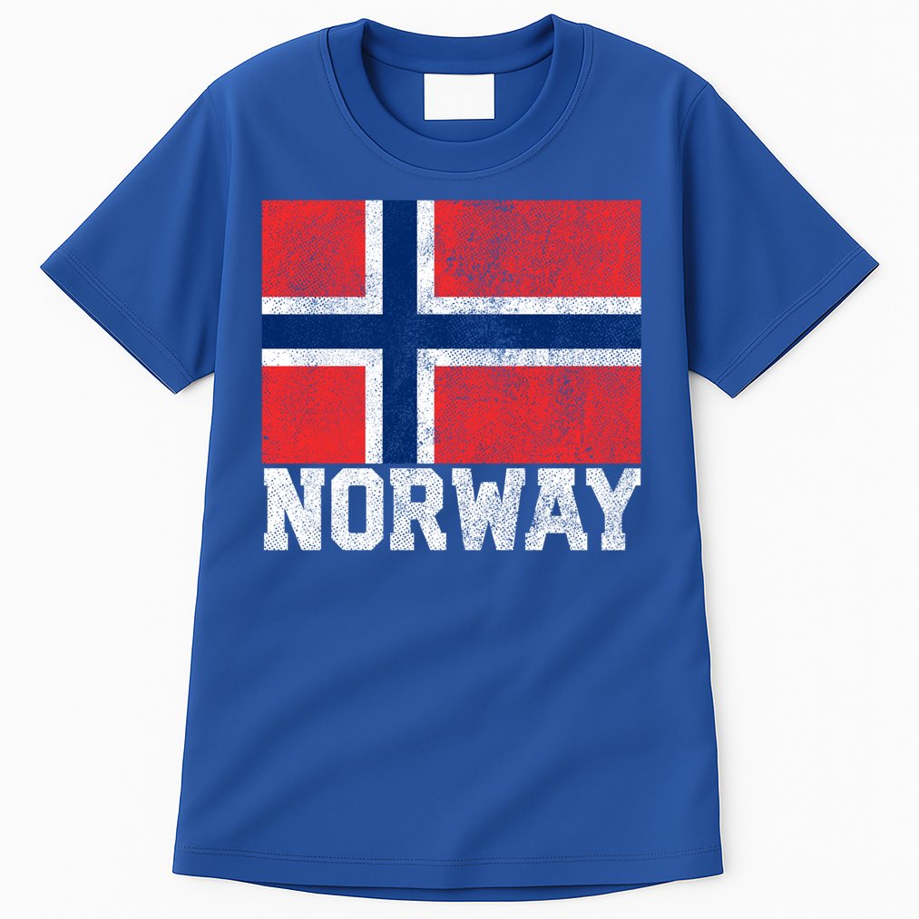 Norway Norwegian Flag National Pride Roots Country Nation Gift Tall T-Shirt