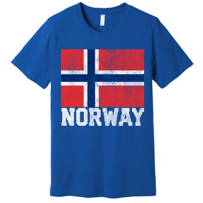 Norway Norwegian Flag National Pride Roots Country Nation Gift Premium T-Shirt