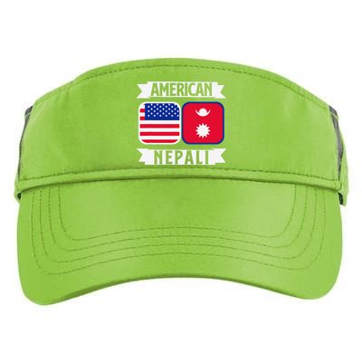 Nepal Nepali Flag Adult Drive Performance Visor