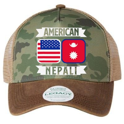 Nepal Nepali Flag Legacy Tie Dye Trucker Hat