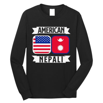 Nepal Nepali Flag Long Sleeve Shirt