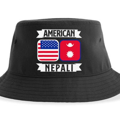 Nepal Nepali Flag Sustainable Bucket Hat