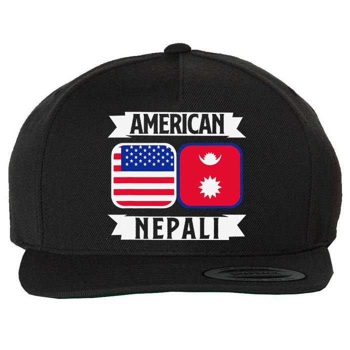 Nepal Nepali Flag Wool Snapback Cap