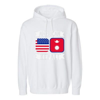 Nepal Nepali Flag Garment-Dyed Fleece Hoodie