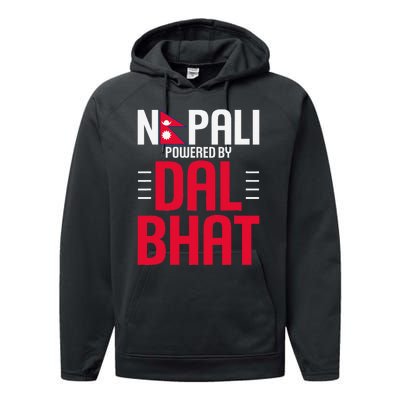 Nepal Nepali Flag Performance Fleece Hoodie