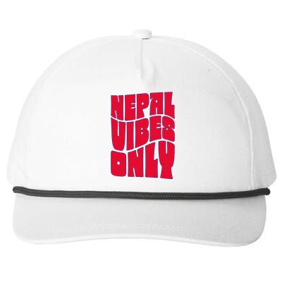 Nepal Nepali Flag Snapback Five-Panel Rope Hat