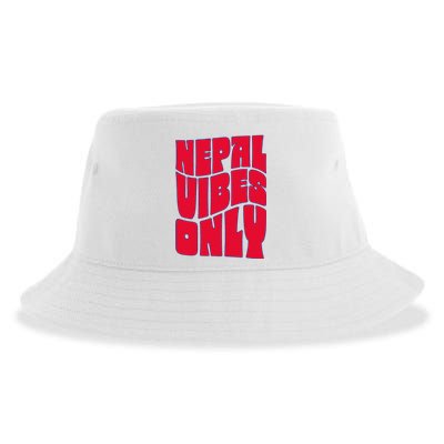 Nepal Nepali Flag Sustainable Bucket Hat