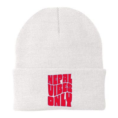 Nepal Nepali Flag Knit Cap Winter Beanie