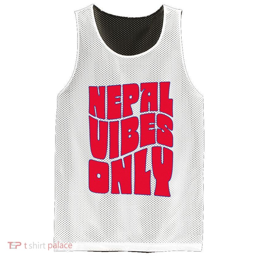 Nepal Nepali Flag Mesh Reversible Basketball Jersey Tank