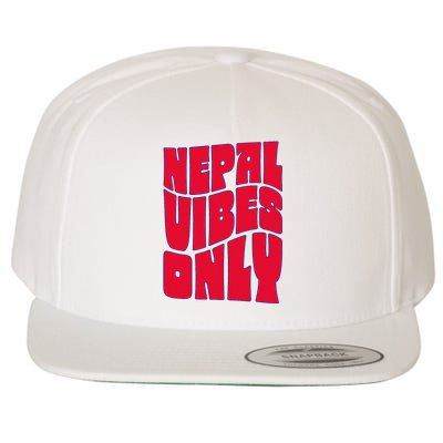 Nepal Nepali Flag Wool Snapback Cap