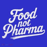 Natural Nutrition Food Not Pharma  Women's V-Neck T-Shirt