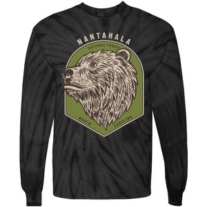 Nantahala National Forest North Carolina Mountains Bear Tie-Dye Long Sleeve Shirt