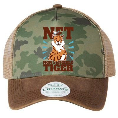 NFT Non Fungible Tiger Funny Crypto Legacy Tie Dye Trucker Hat