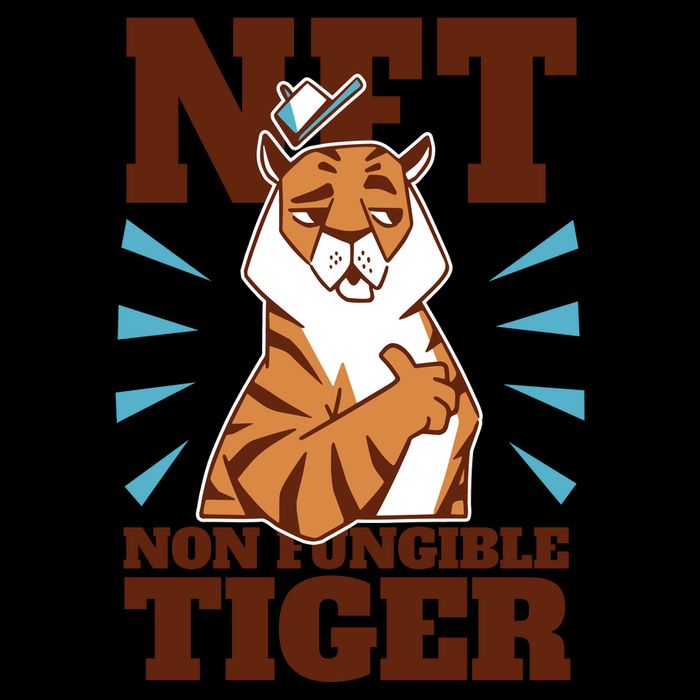 NFT Non Fungible Tiger Funny Crypto Backpack