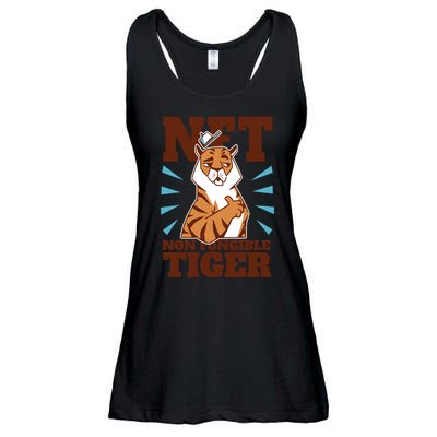 NFT Non Fungible Tiger Funny Crypto Ladies Essential Flowy Tank