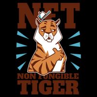 NFT Non Fungible Tiger Funny Crypto Youth Performance Sprint T-Shirt