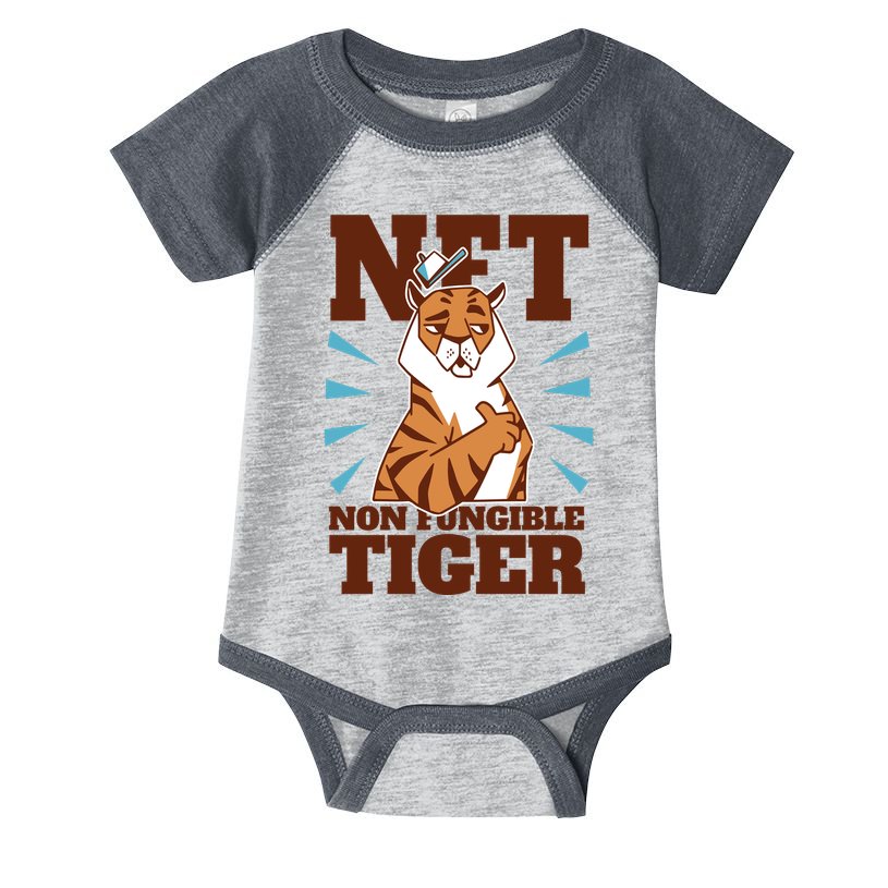 NFT Non Fungible Tiger Funny Crypto Infant Baby Jersey Bodysuit